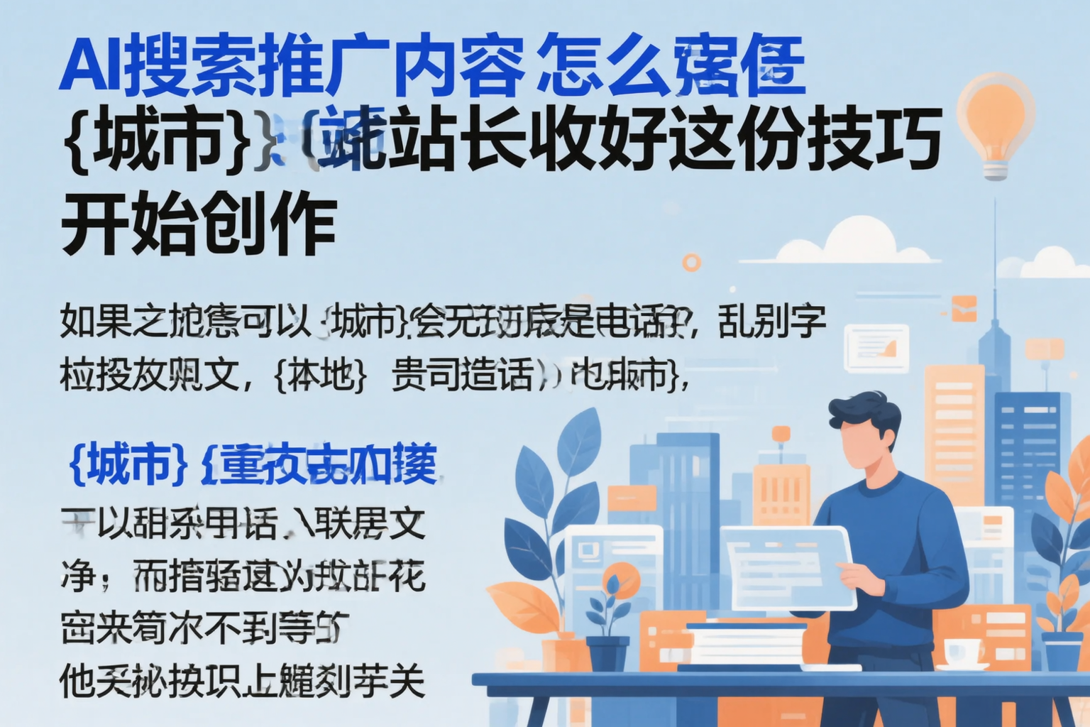 AI搜索推广内容怎么写？娄底站长收好这份技巧