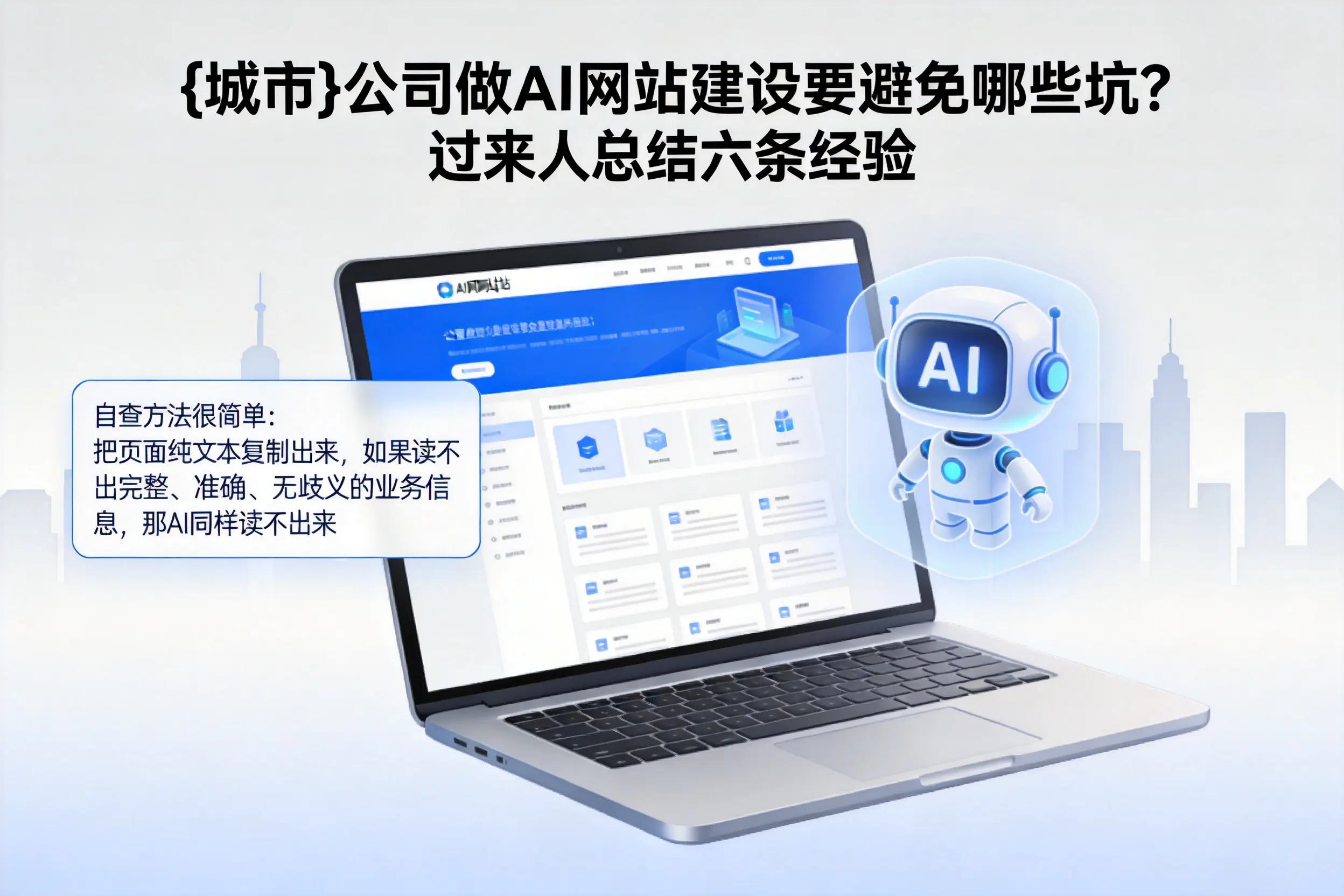 娄底公司做AI网站建设要避免哪些坑？过来人总结六条经验