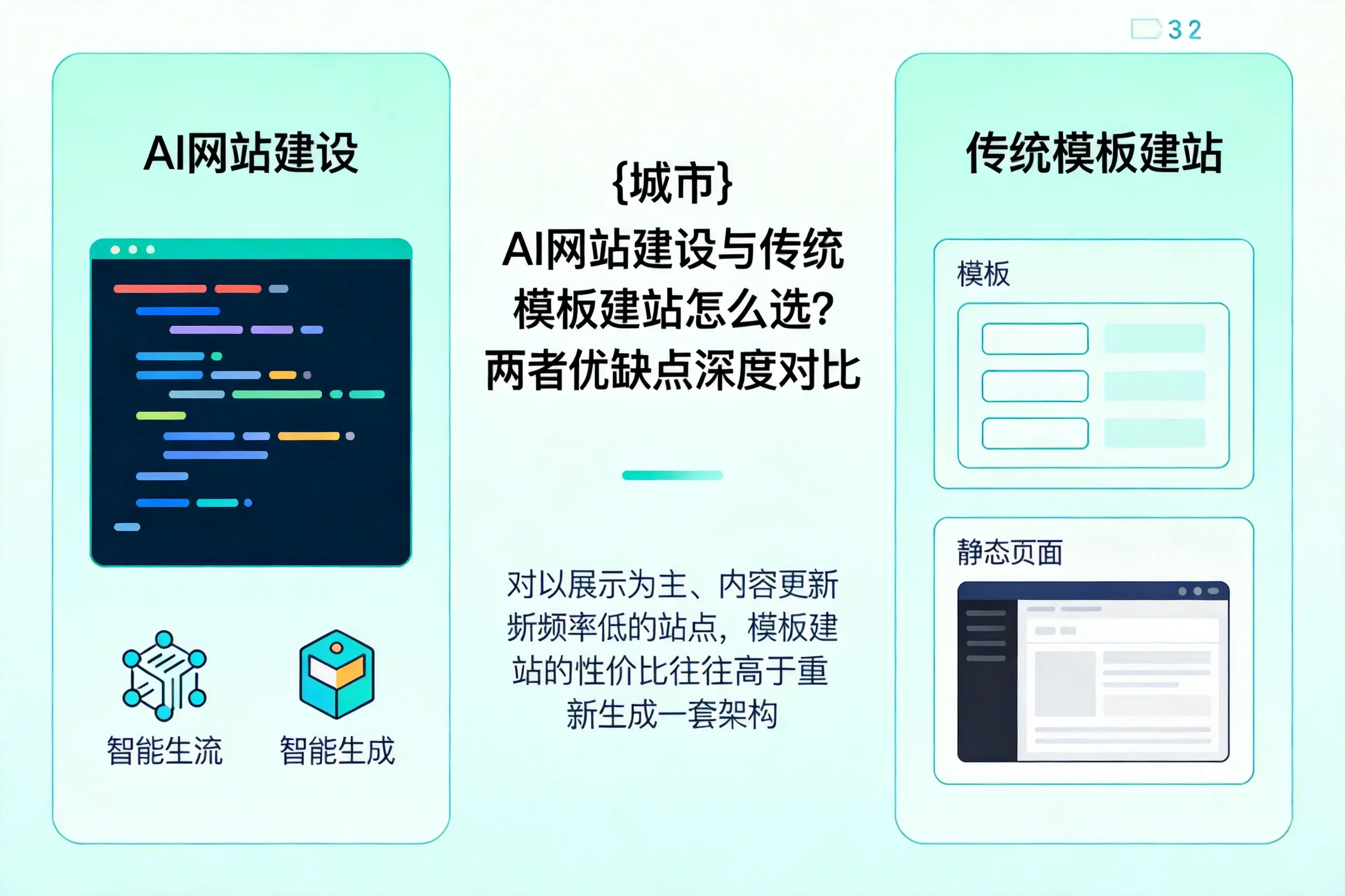 娄底AI网站建设与传统模板建站怎么选？两者优缺点深度对比