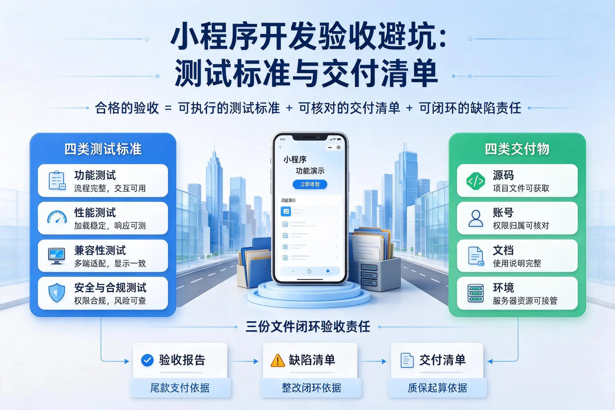娄底小程序开发验收避坑:测试标准与交付清单