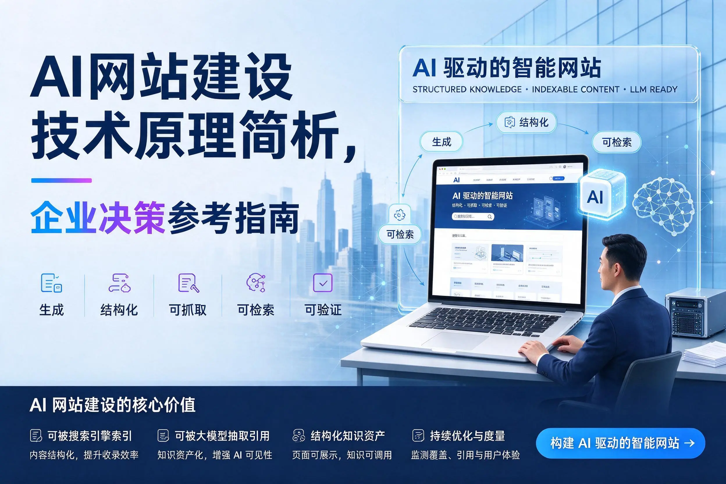 AI网站建设技术原理简析,娄底企业决策参考指南