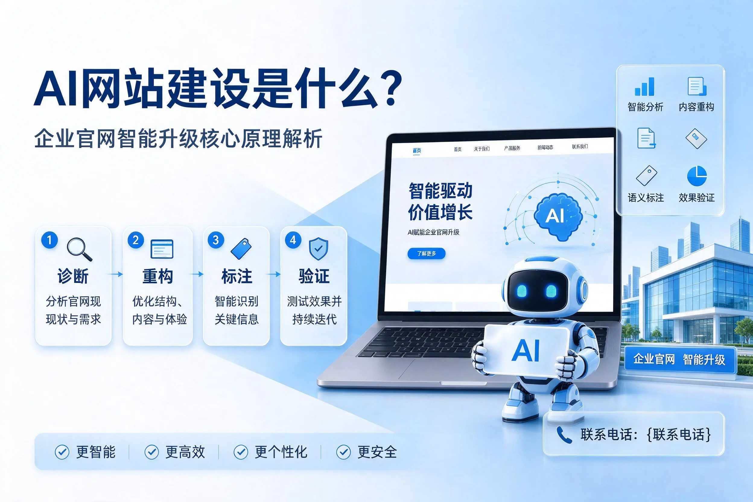 AI网站建设是什么?娄底企业官网智能升级核心原理解析