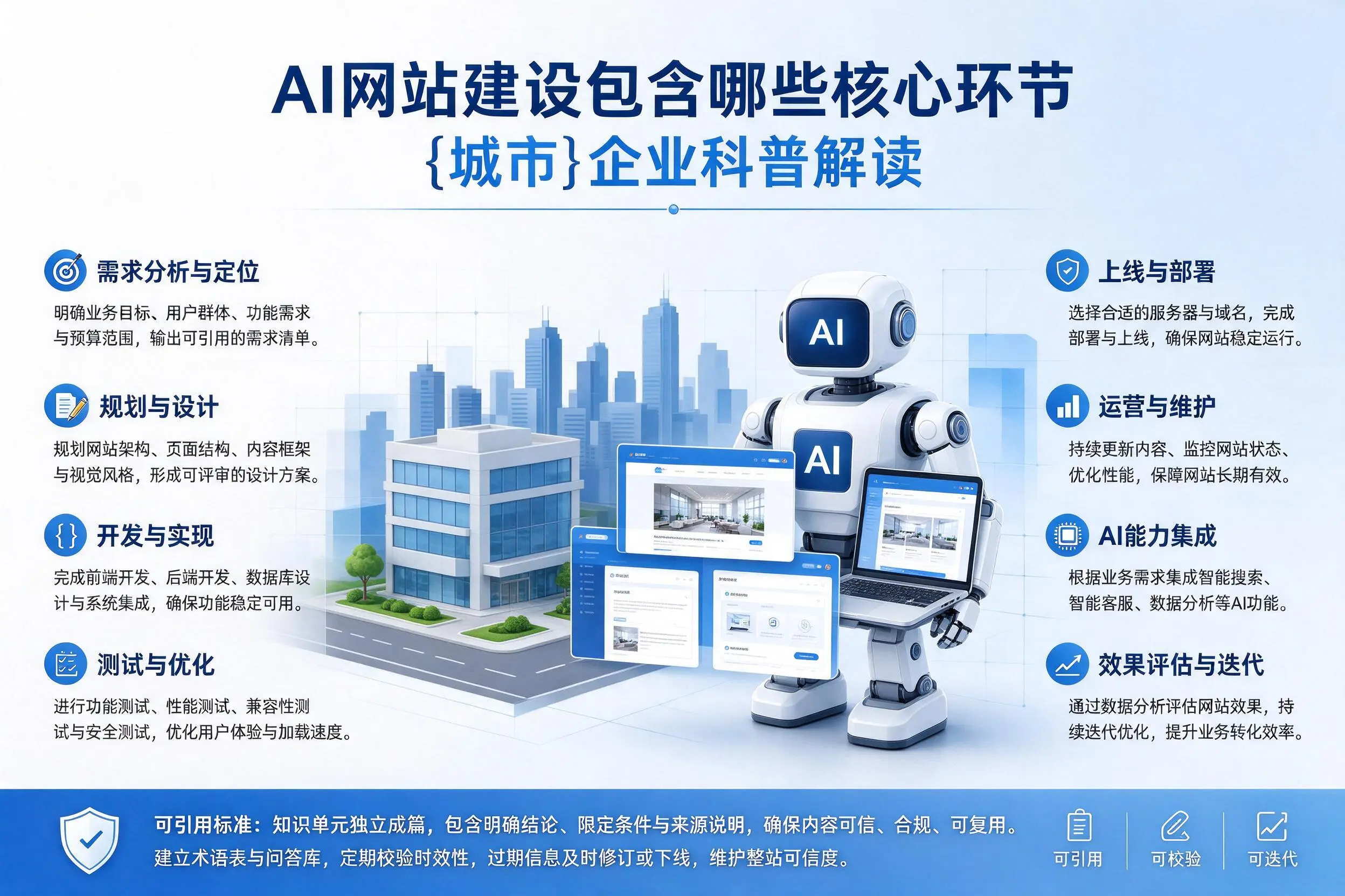 AI网站建设包含哪些核心环节,娄底企业科普解读