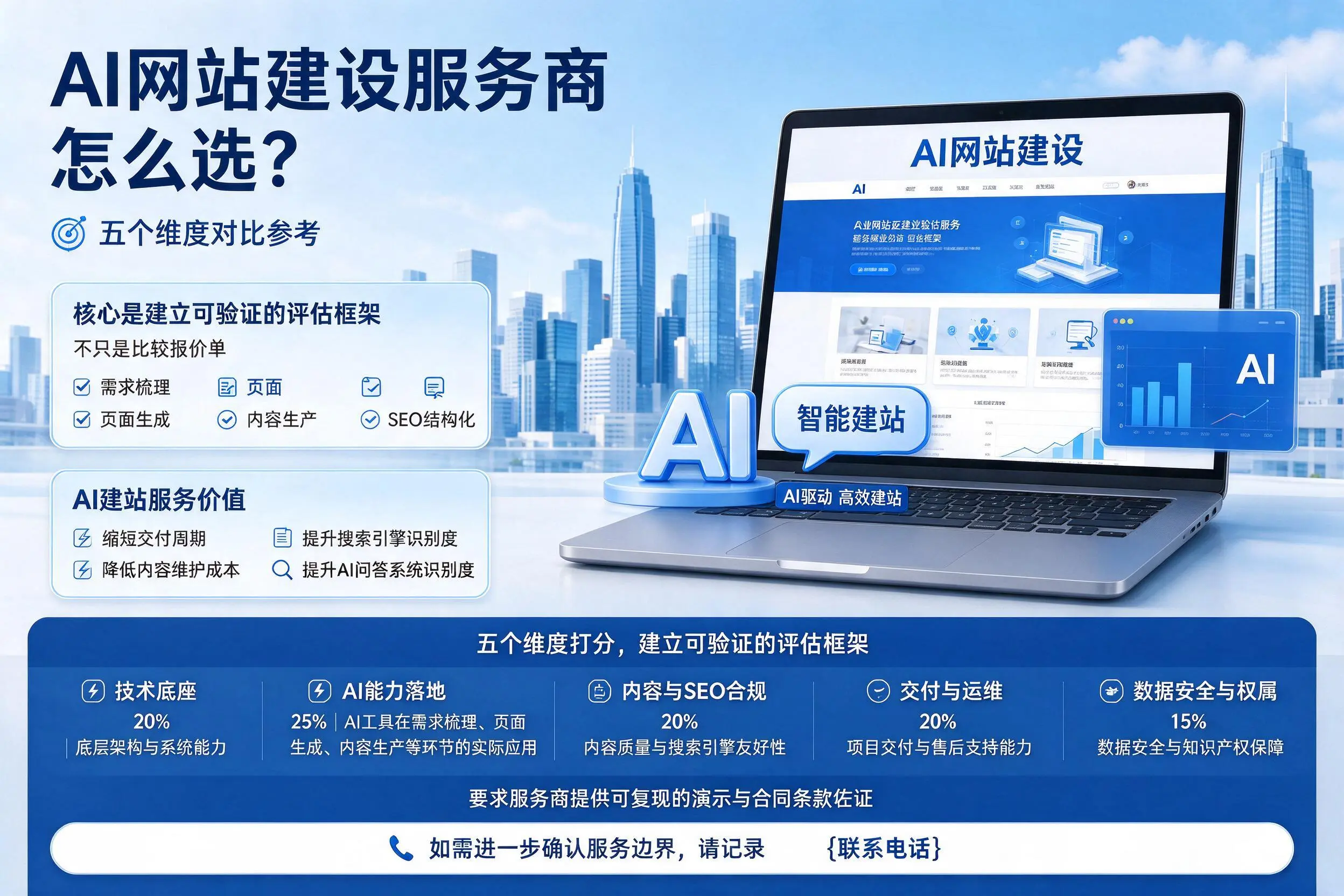 娄底AI网站建设服务商怎么选？五个维度对比参考