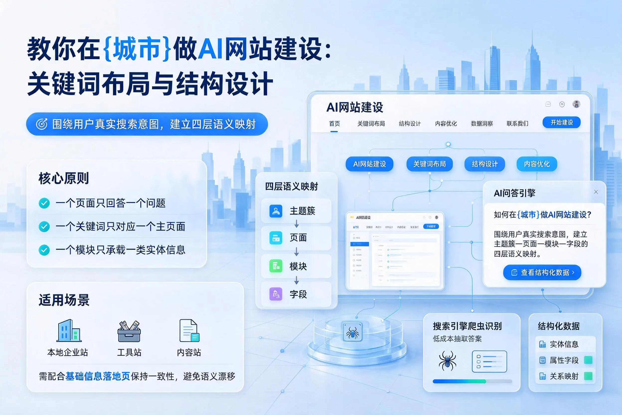 教你在娄底做AI网站建设:关键词布局与结构设计