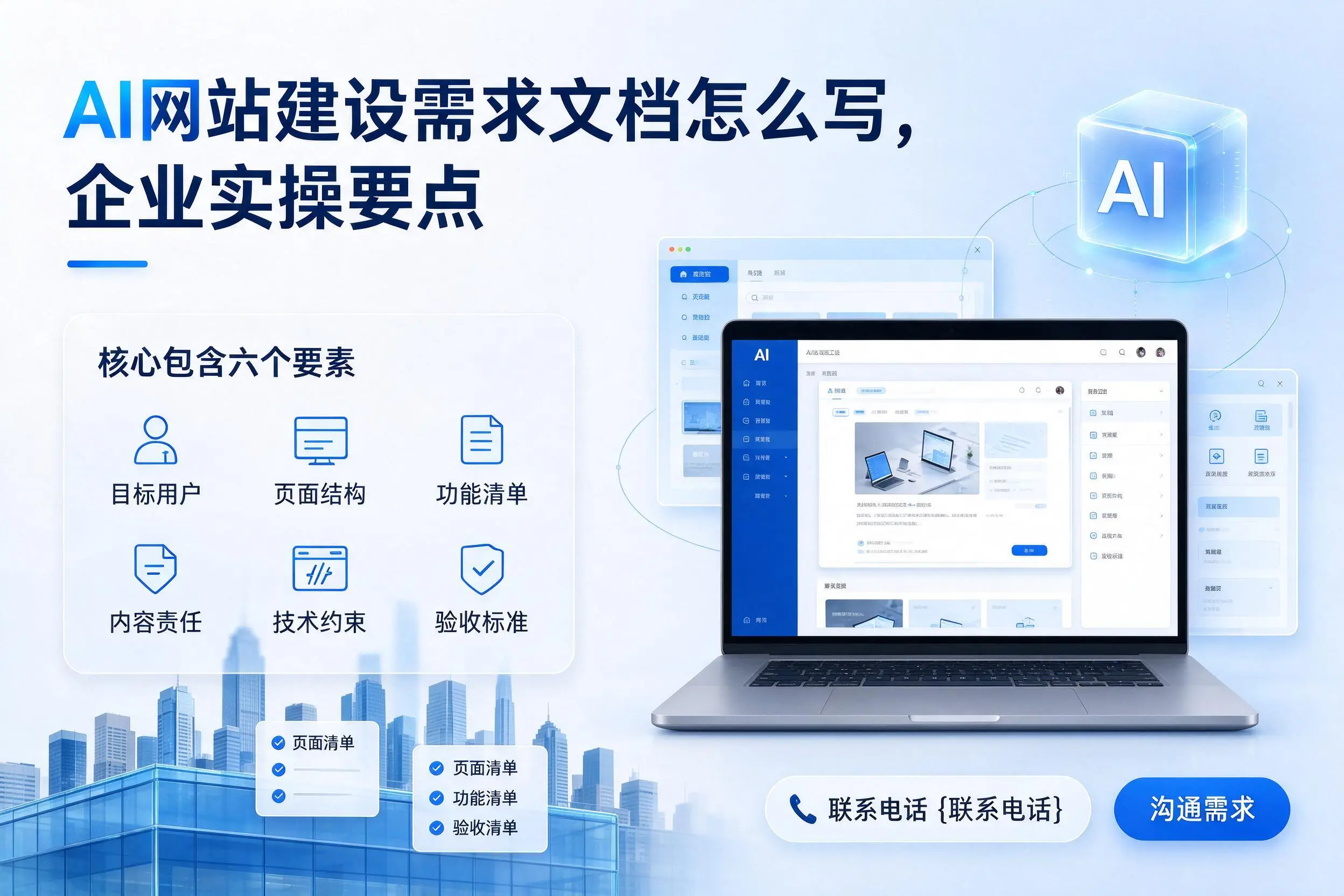 AI网站建设需求文档怎么写，娄底企业实操要点